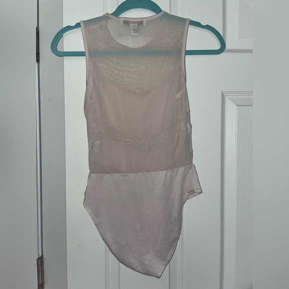 Forever 21 Pink Bodysuit With Mesh XS - Picture 2 of 6